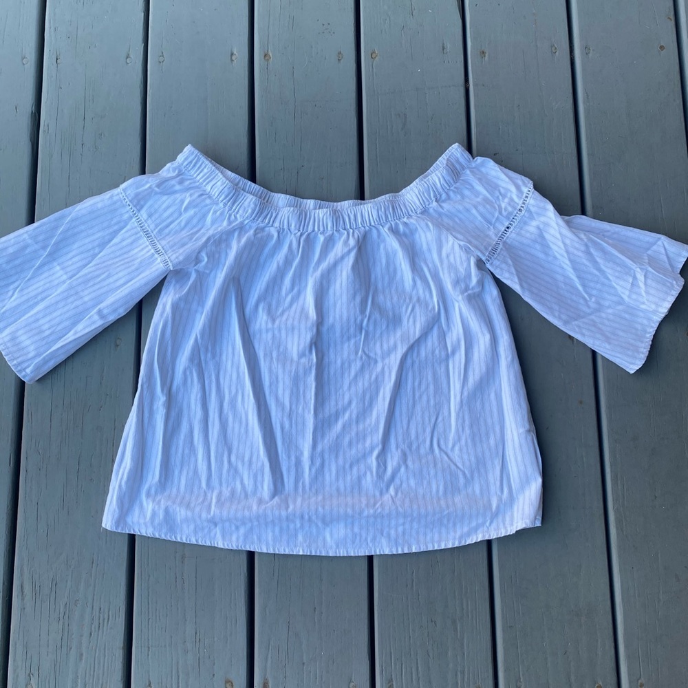 white off the shoulder top